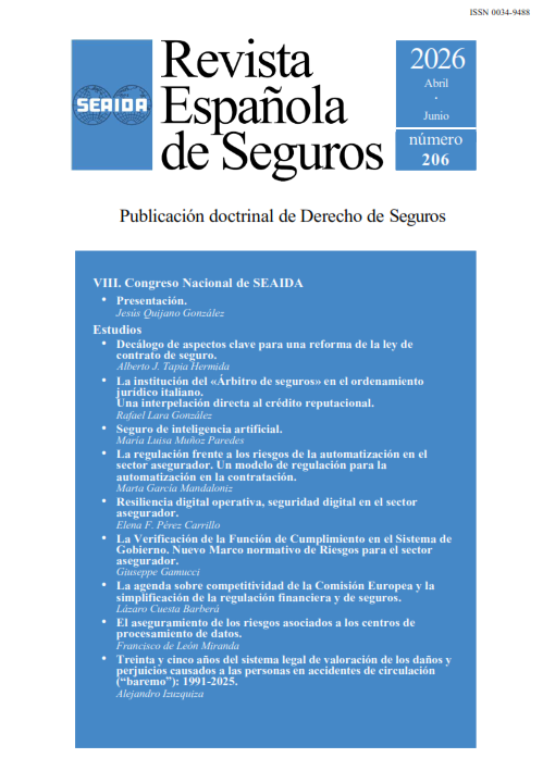 Revista Española de Seguros nº 206