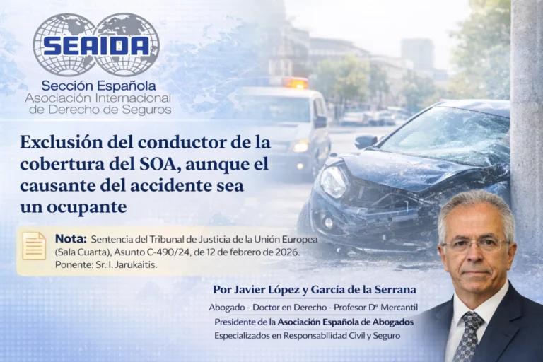 Exclusión del conductor de la cobertura del SOA, aunque el causante del accidente sea un ocupante